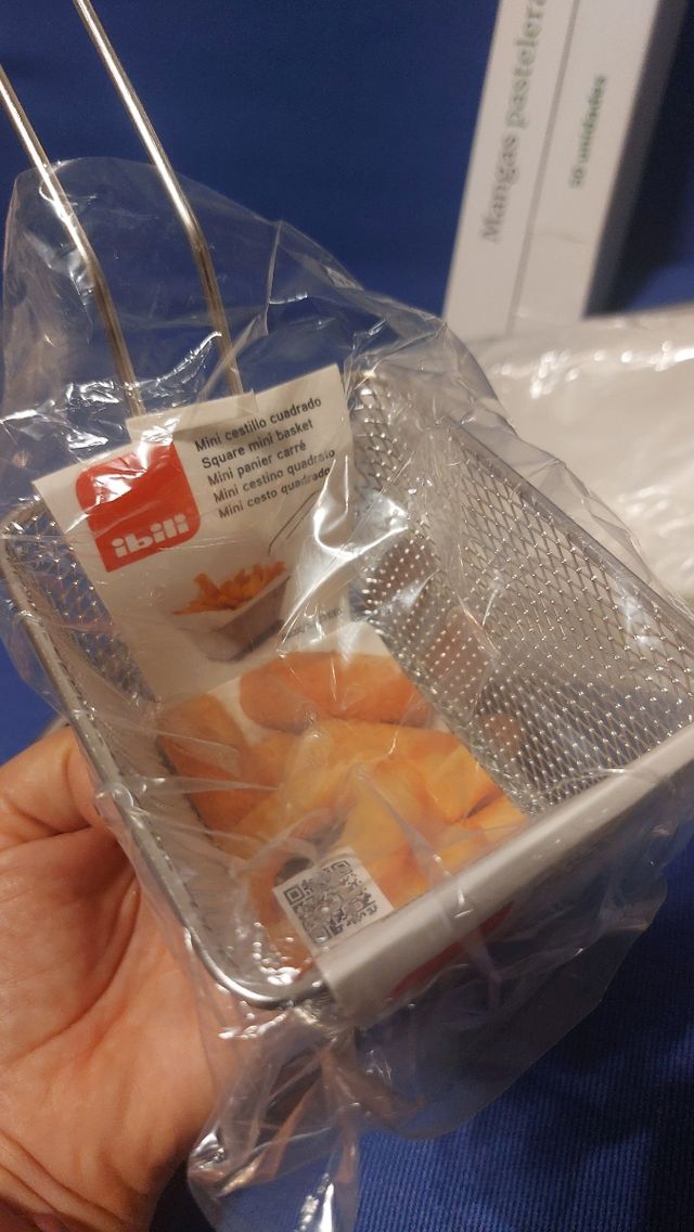 Kit croquetas: 50 mangas+escurridor+ cestas y pape