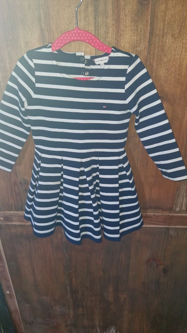 Vestido Tommy Hilfiger rayas niña 98 cm