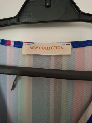 Vestido largo multicolor rayas