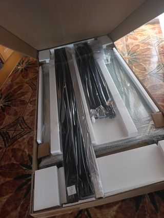 Puerta corredera cristal negro 76x205cm