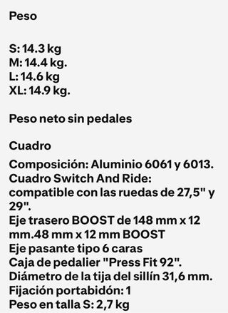 Bicicleta Rockrider 29"doblesuspension 
12v tallaS