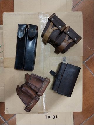 Lotto 4 Giberne militari vintage 