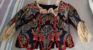 Traje Fallera Azul y Oro