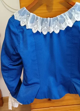 Traje Fallera Azul y Oro