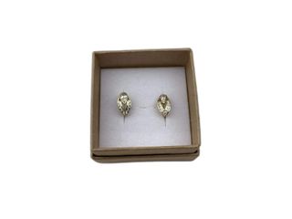 pendientes oro 18k con piedra con circonita