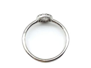 anillo oro 18k con piedra con circonita