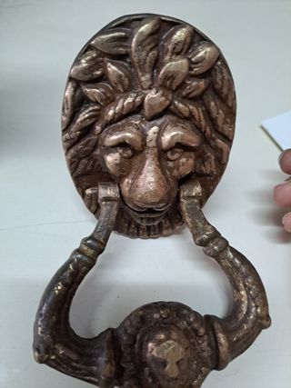 Llamador puerta león vintage