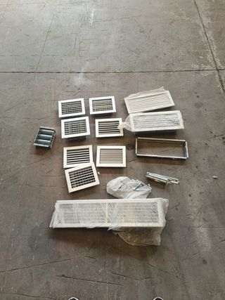 Rejillas ventilación por conductos - Grises