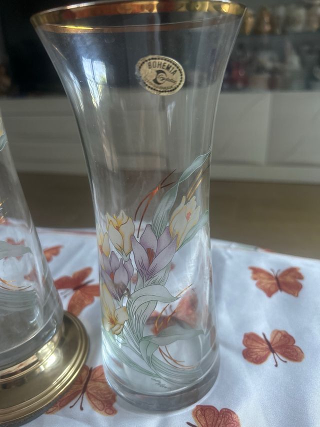 Jarrones Bohemia - 24 kilates