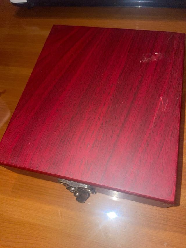 Petaca con accesorios | Caja madera