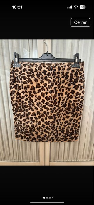 Falda leopardo talla M



