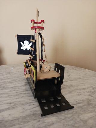 Barco pirata de madera Barbarossa.