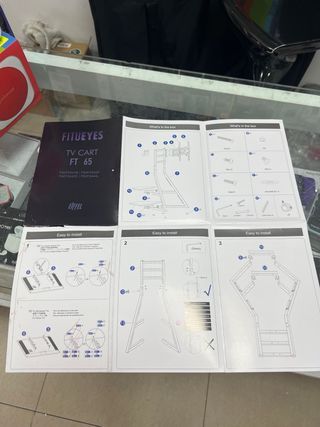 Soporte TV FITUEYES 32-65" con ruedas