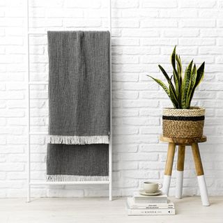 Manta algodón gris - 170x130cm