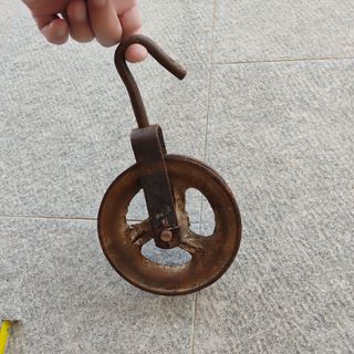 Polea y Ganchos Hierro Forjado