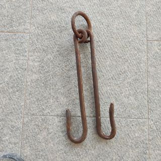 Polea y Ganchos Hierro Forjado