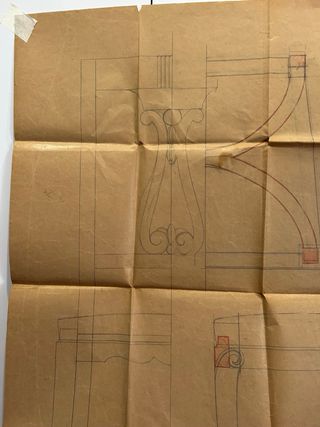 Plano Silla Isabelina - Papel Estraza