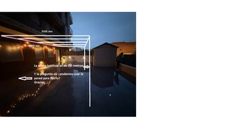 Pérgola bioclimática blanca metalica