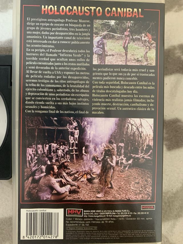 VHS Holocausto Canibal envios al privado