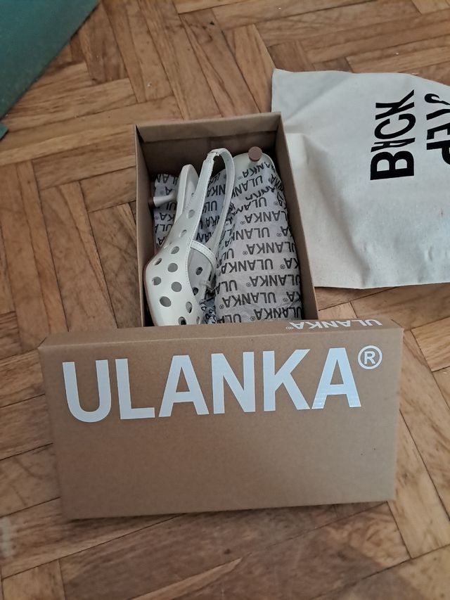 Zapatos ULANka blancos, talla 38