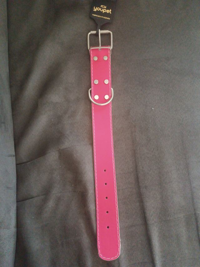 Collar Perro Youpet Rosa y Beige
