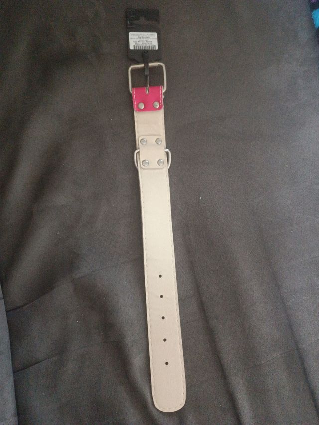 Collar Perro Youpet Rosa y Beige