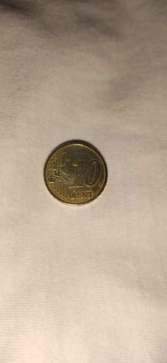 Moneda 10 céntimos Reina Beatriz