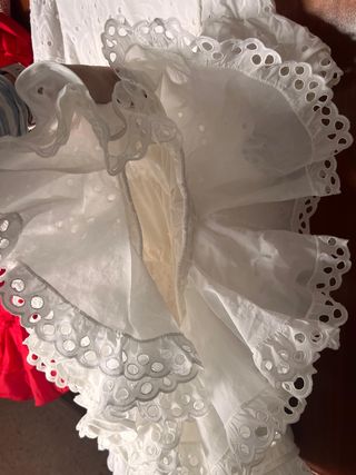 Traje gitana Artesania blanco M