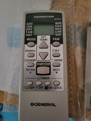 Mando aire acondicionado General AR-RCE1E