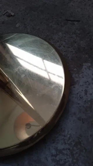 Lampara de pie dorada vintage