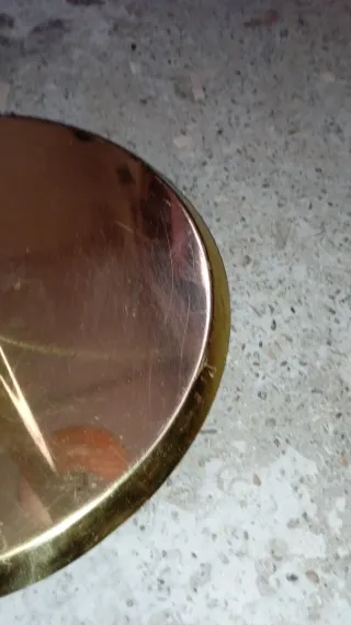 Lampara de pie dorada vintage