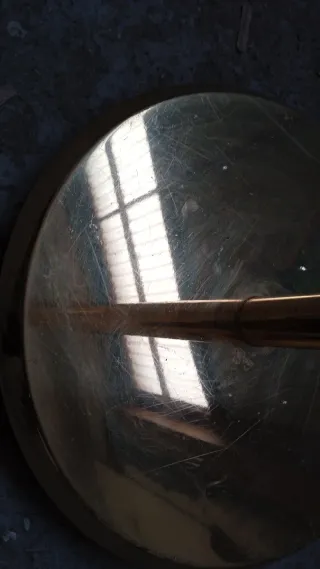 Lampara de pie dorada vintage