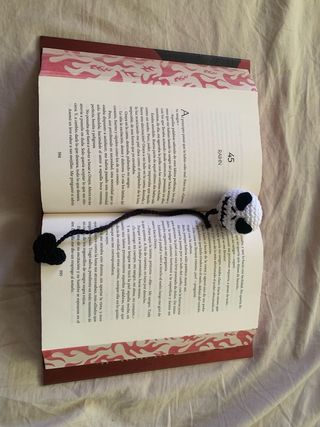 Marcapáginas Jack Skellington amigurumi