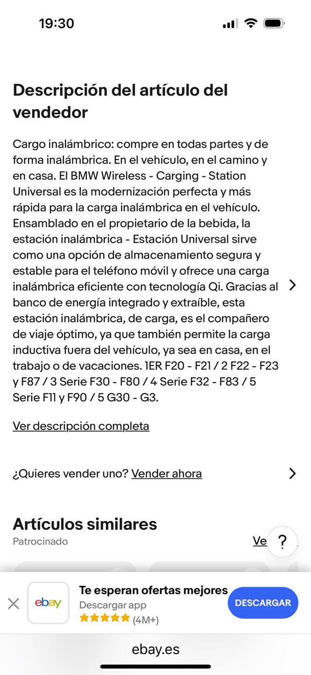 BMW Carga inalámbrica universal