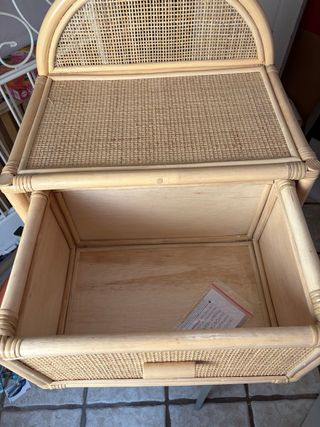 Cajonera mimbre vintage
