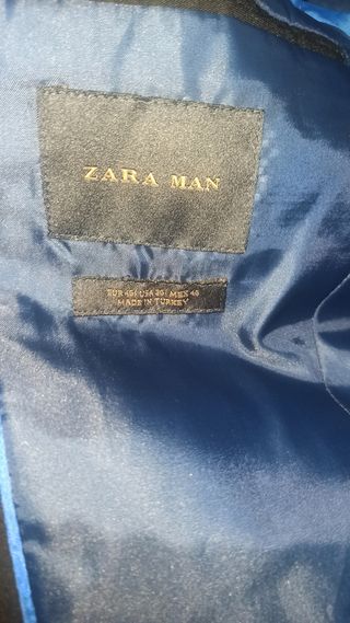 Traje Zara Man negro talla S