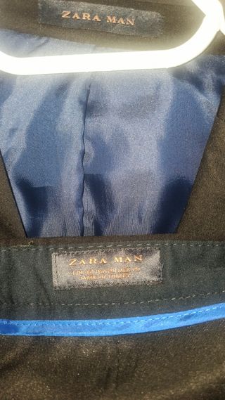 Traje Zara Man negro talla S