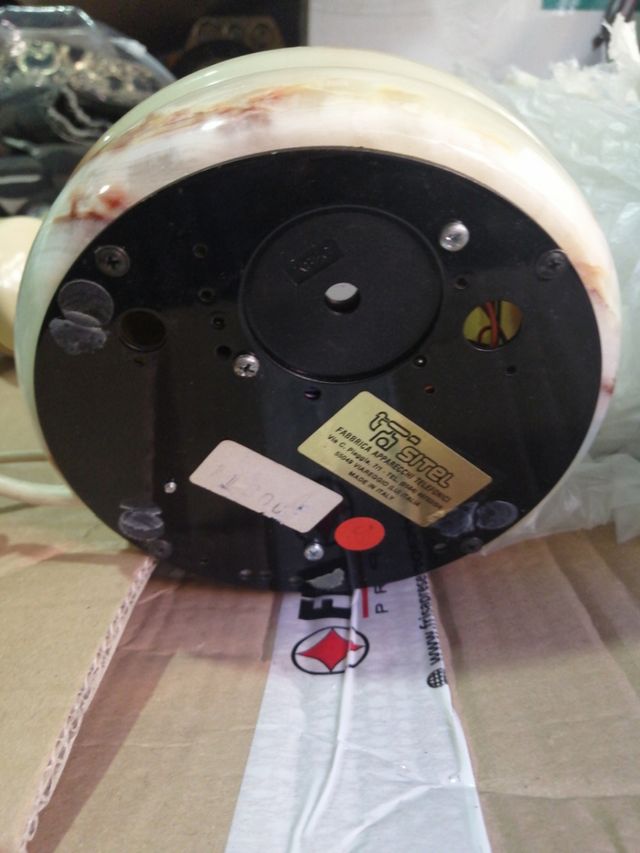 Teléfono antiguo mármol - dorado, verde