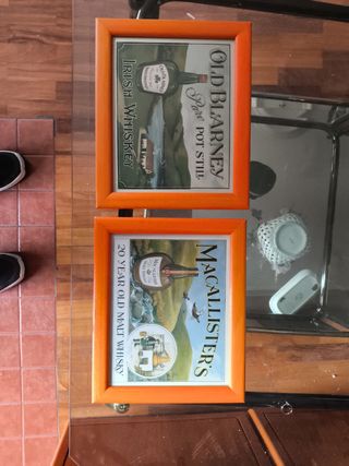 2 Cuadros Publicitarios Whisky Irlandés