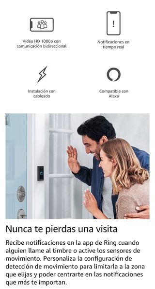 Ring Video Doorbell Wired - Videoportero Inteligen