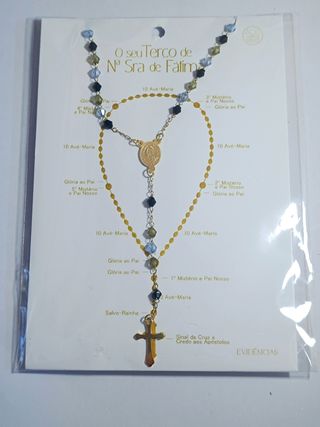 Rosario/collar Nuestra Señora de Fátima 