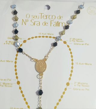 Rosario/collar Nuestra Señora de Fátima 