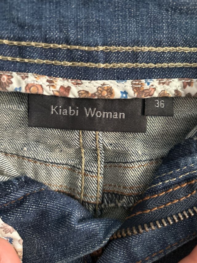 Falda vaquera corta azul