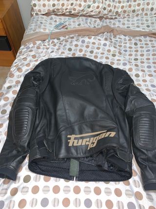 Chaqueta moto Furygan negra