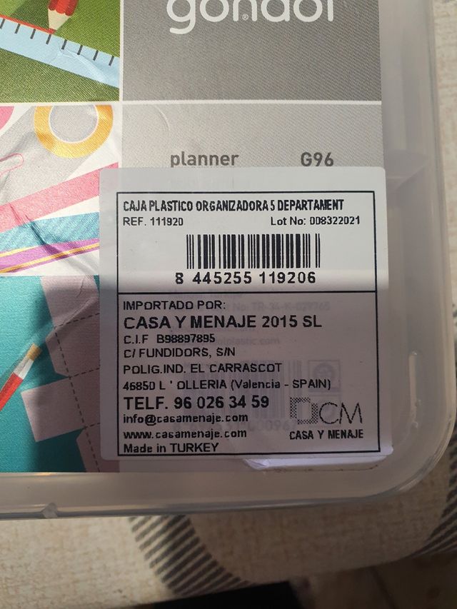 Planner GonDol G96 Portaoggetti