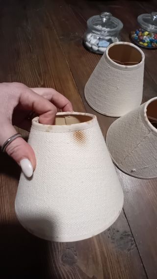 3 Paralumi Beige - 14x7 cm h 11 cm