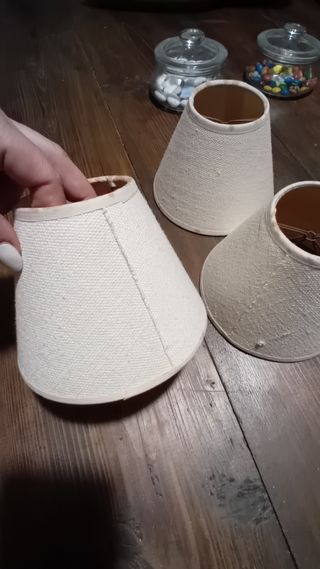 3 Paralumi Beige - 14x7 cm h 11 cm