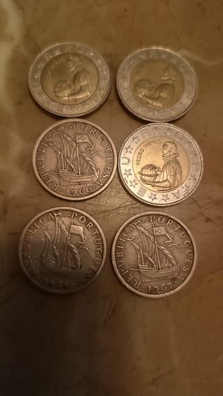 6 Monedas Portugal antiguas