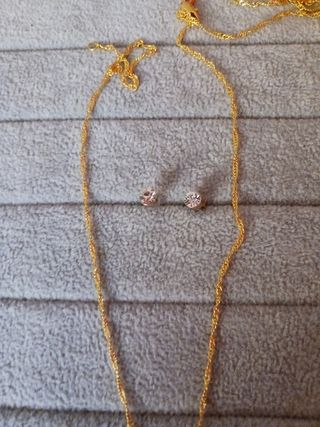 Collar trébol 4hojas. Regalo pendientes.