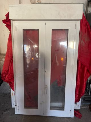Ventana doble PVC blanca